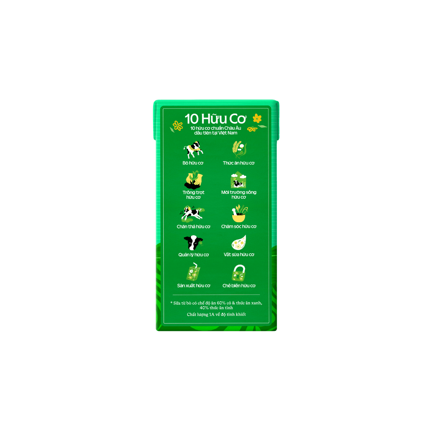 UHT Fresh Milk Green Farm Organic 110ml