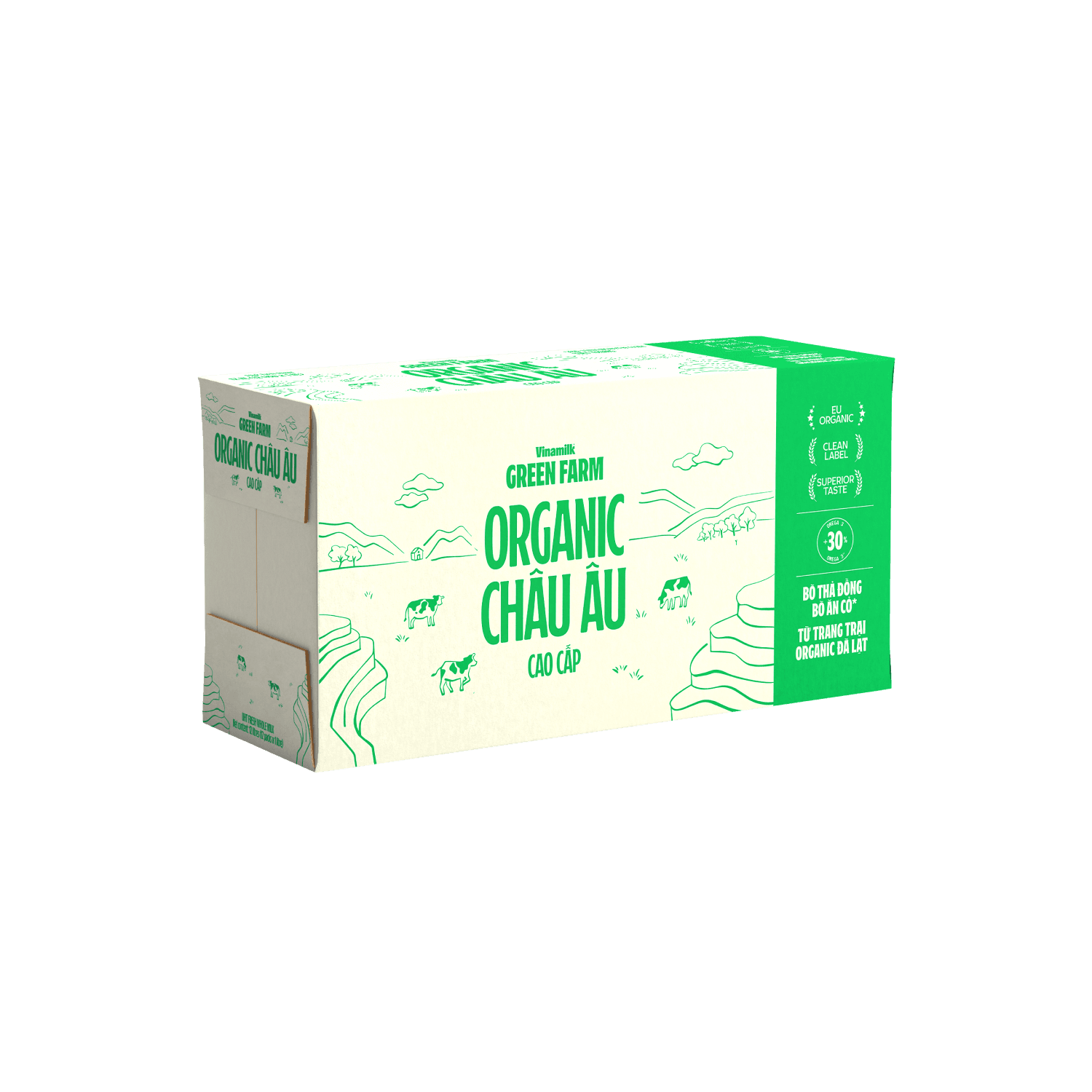 UHT Fresh Milk Green Farm Organic 1L