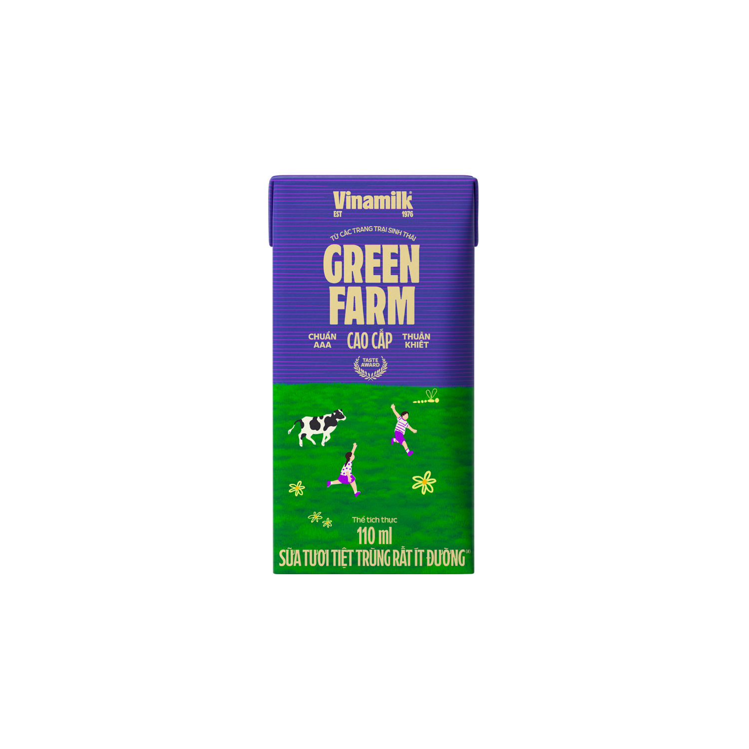 UHT Fresh Milk Green Farm Very Low Sugar 110ml