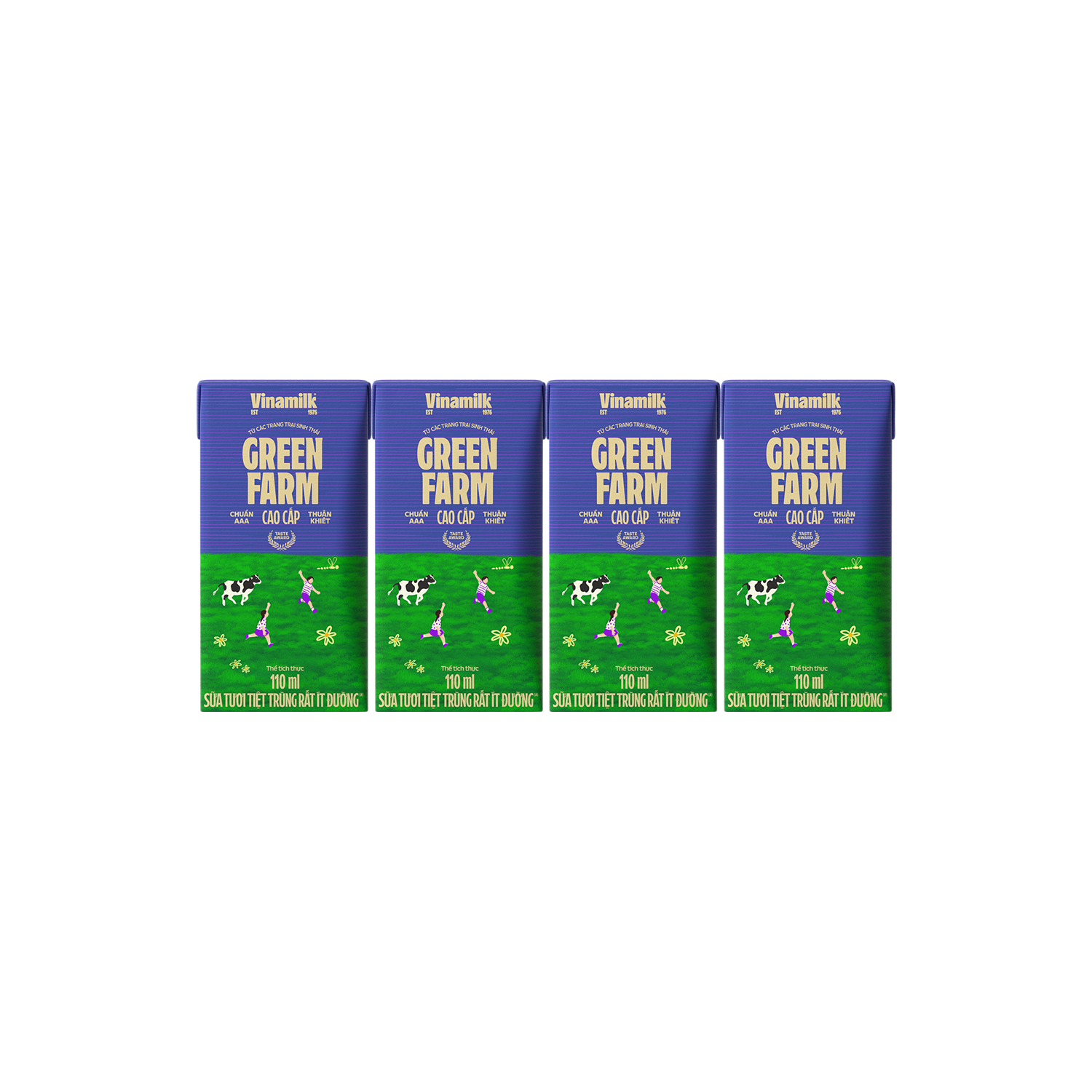 UHT Fresh Milk Green Farm Very Low Sugar 110ml