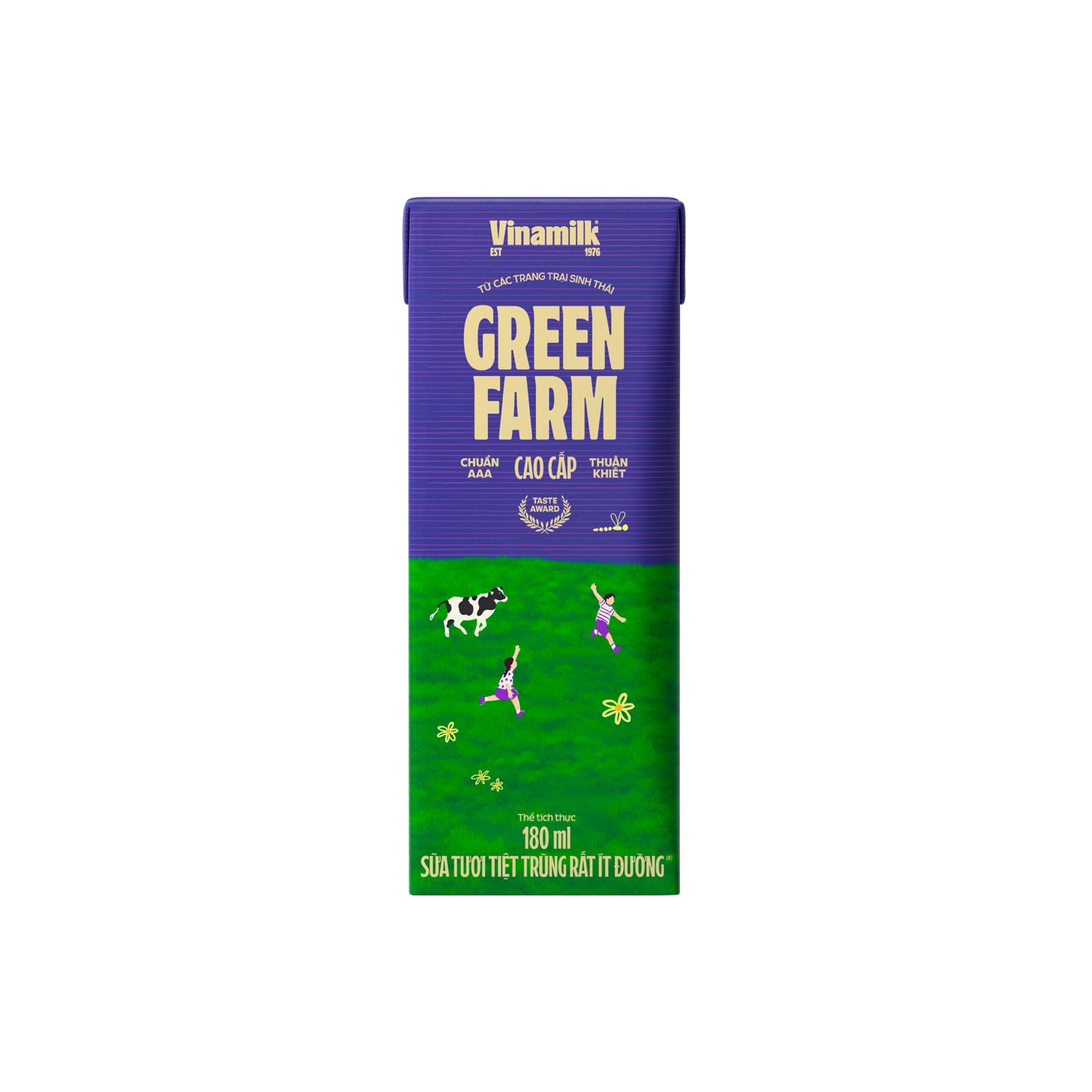 UHT Fresh Milk Green Farm Very Low Sugar 180ml