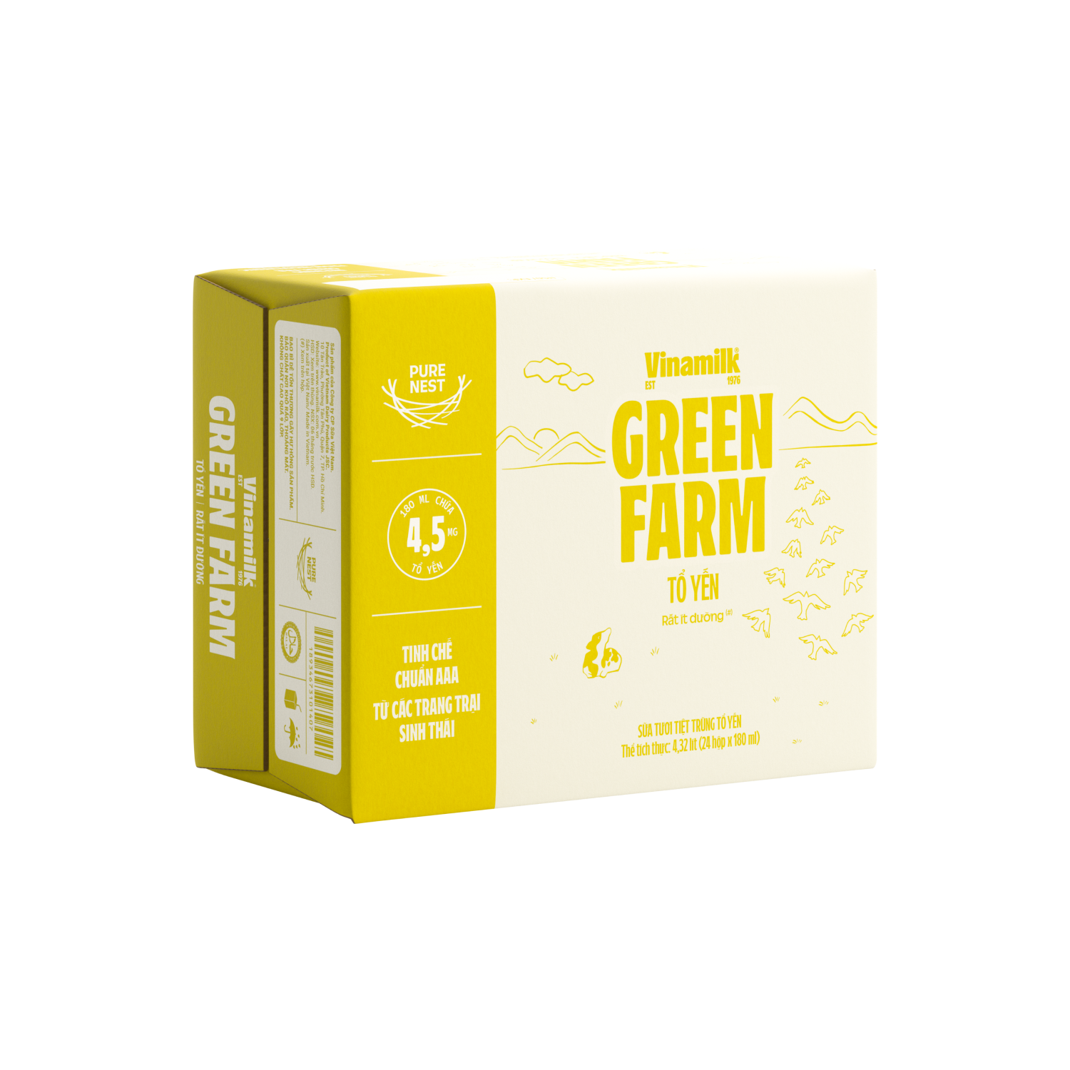 UHT Fresh Milk Green Farm Bird’s Nest 180ml