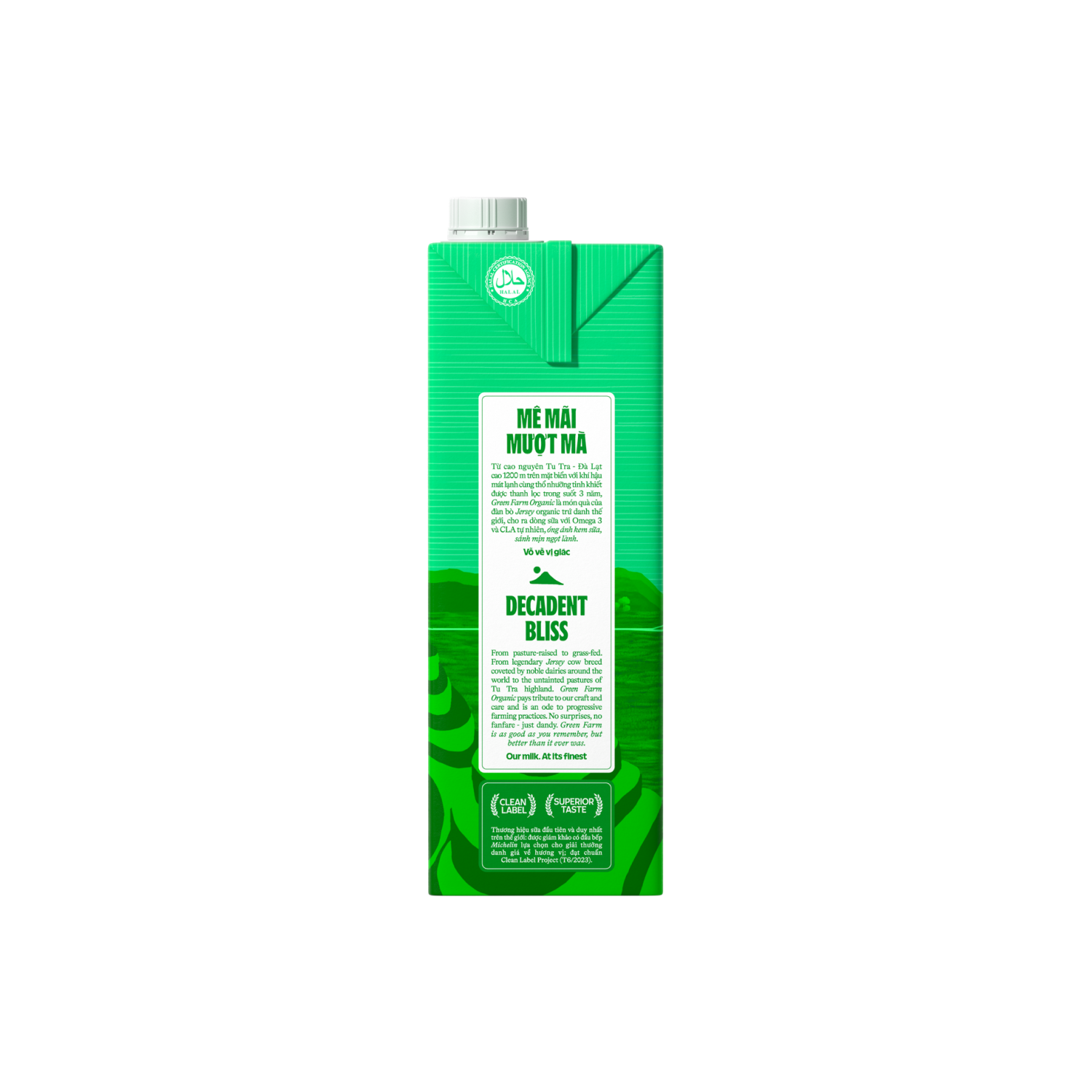 Sữa tươi tiệt trùng Green Farm Organic 1L