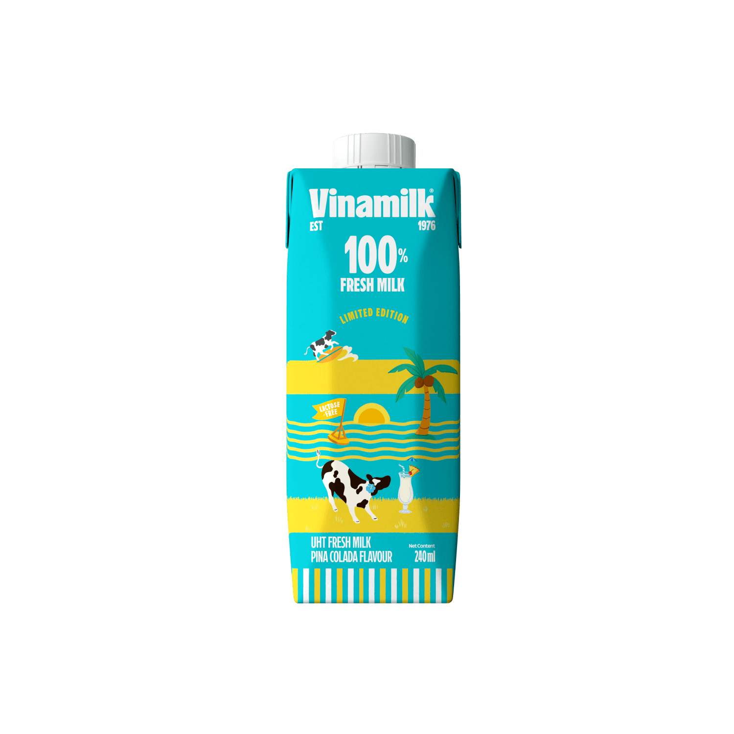 UHT Fresh Milk 100% Pina Colada fragrance 240ml