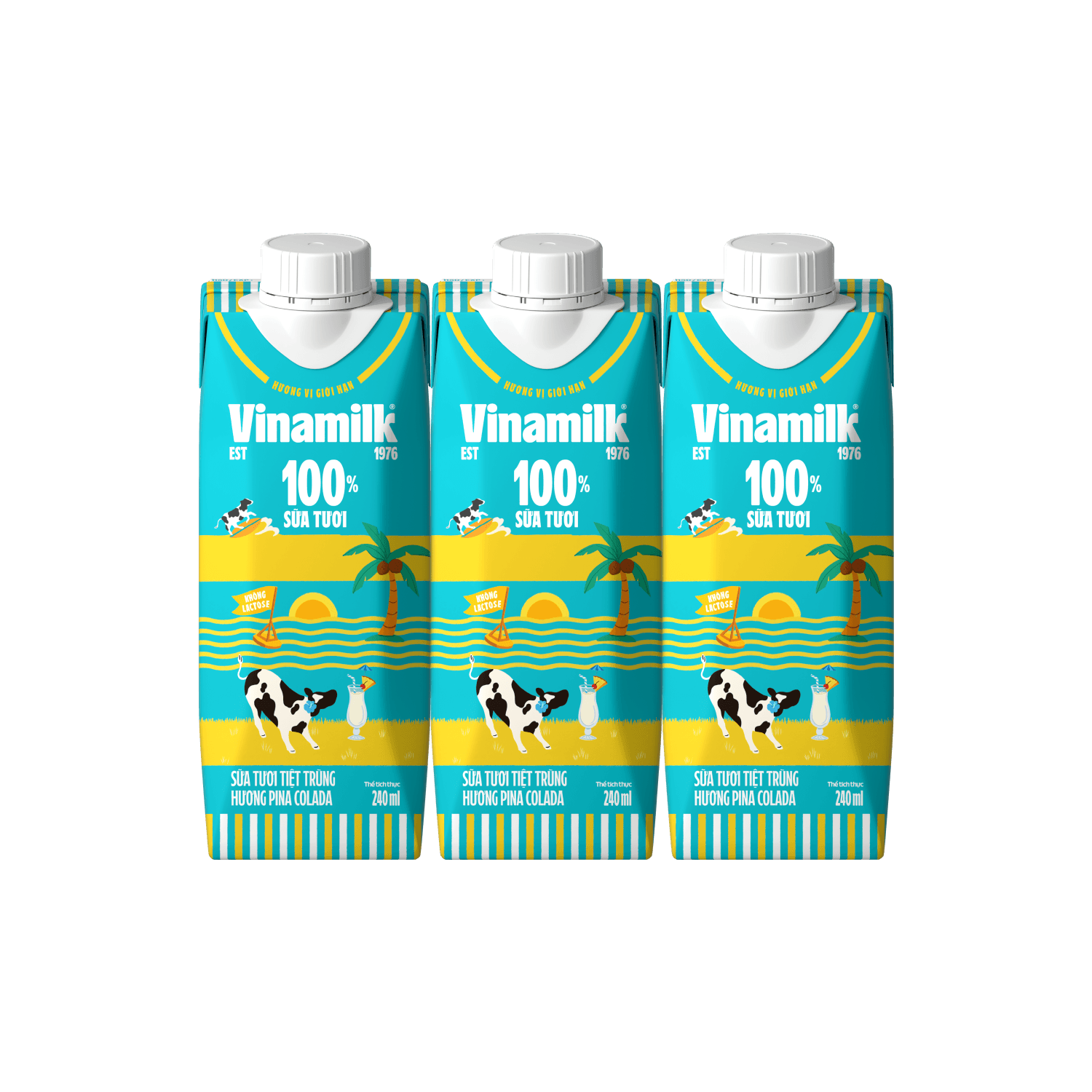 UHT Fresh Milk 100% Pina Colada fragrance 240ml