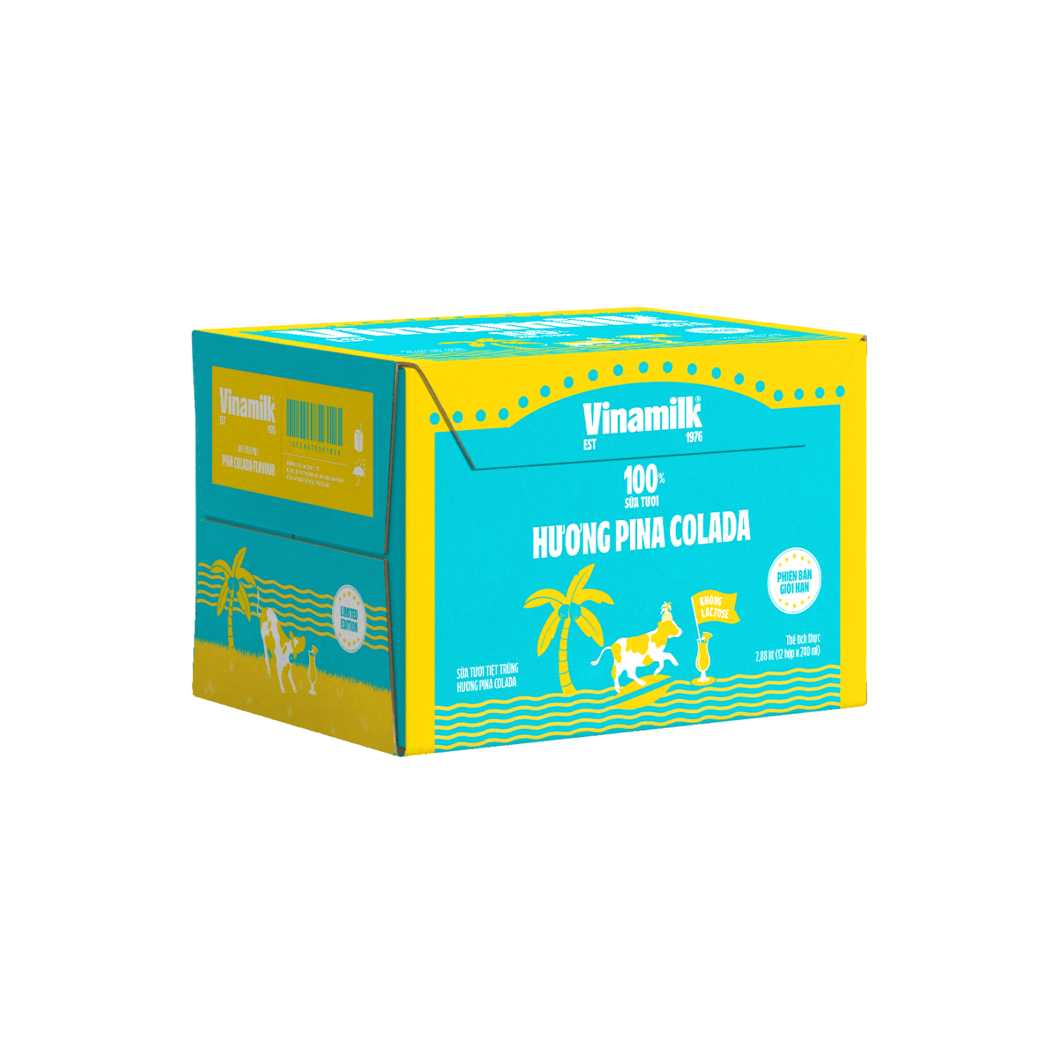 UHT Fresh Milk 100% Pina Colada fragrance 240ml
