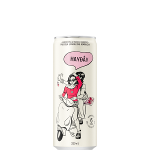 Kombucha Có Gaz HAYĐẤY Vị Hoa Atiso Đỏ Lẻ 1 lon