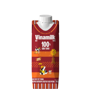 Sữa tươi tiệt trùng 100% Hương Bourbon Chuối Bơ Đậu Phộng Lẻ 1 hộp