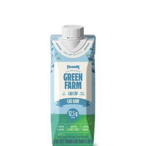 Sữa tươi tiệt trùng Green Farm Cao đạm ít béo Lẻ 1 hộp
