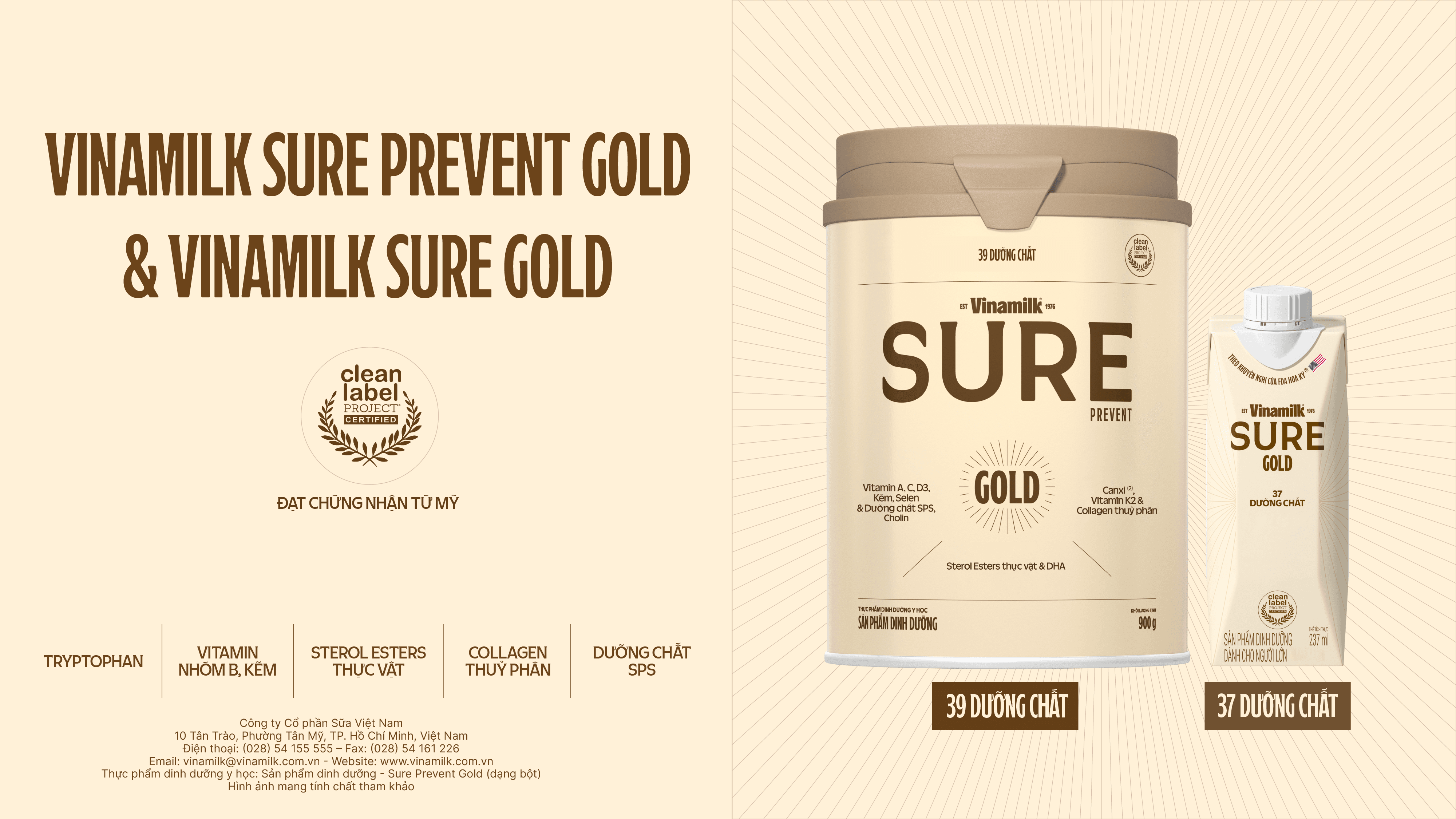 Sữa Bột cho người lớn tuổi Sure Prevent Gold