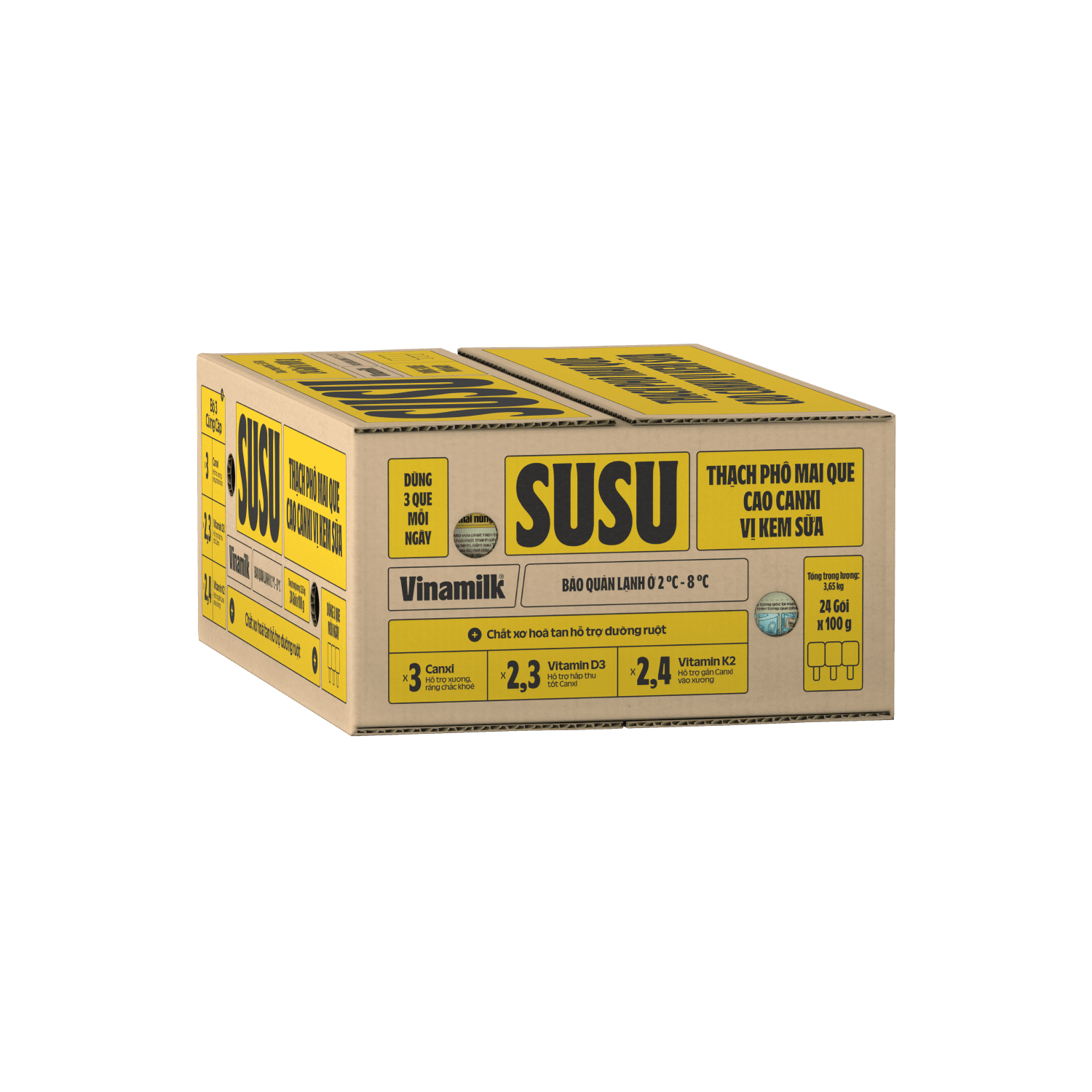 Thạch phô mai que SuSu Vị Kem Sữa 100g