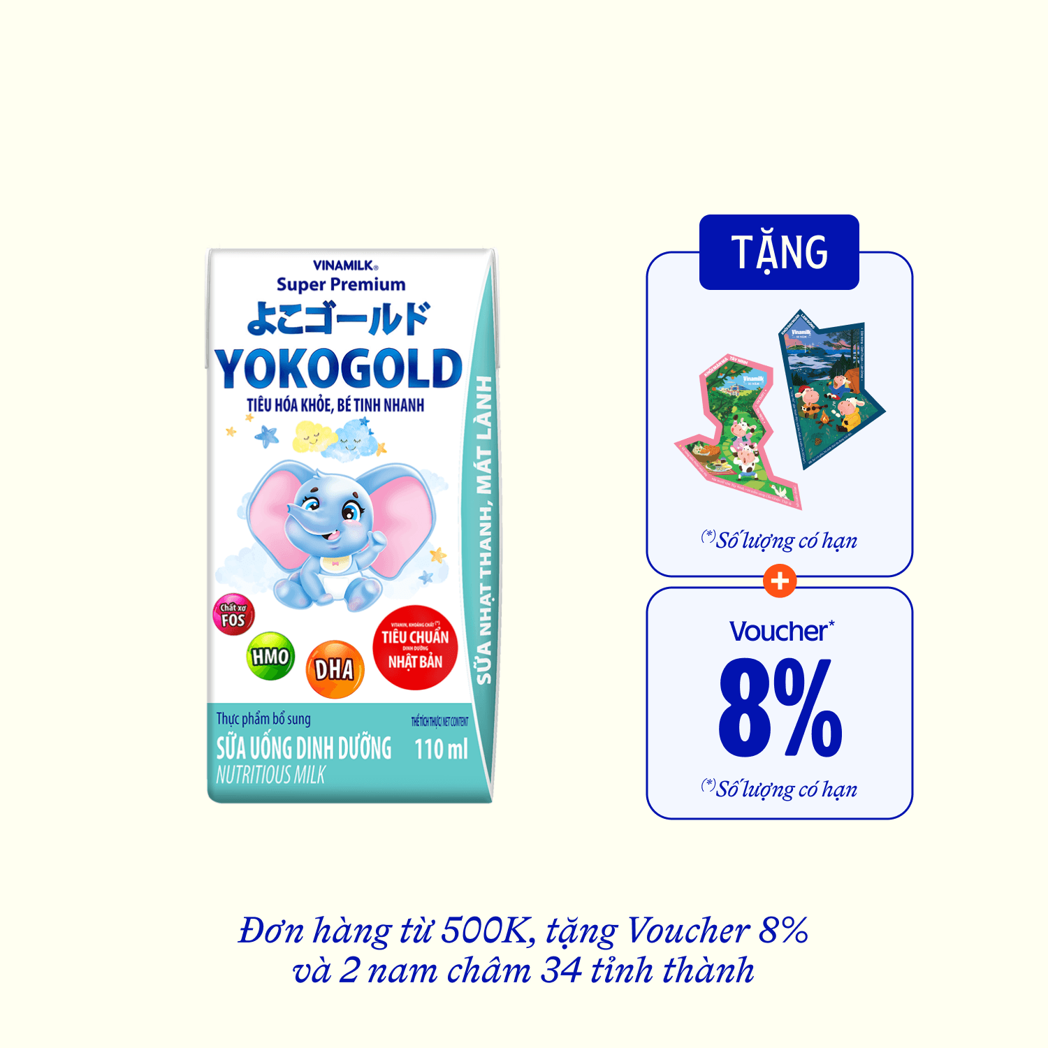 Ready-to-drink Infant Formula YokoGold (above 1 Year) 110ml Carton of 48 Boxes
