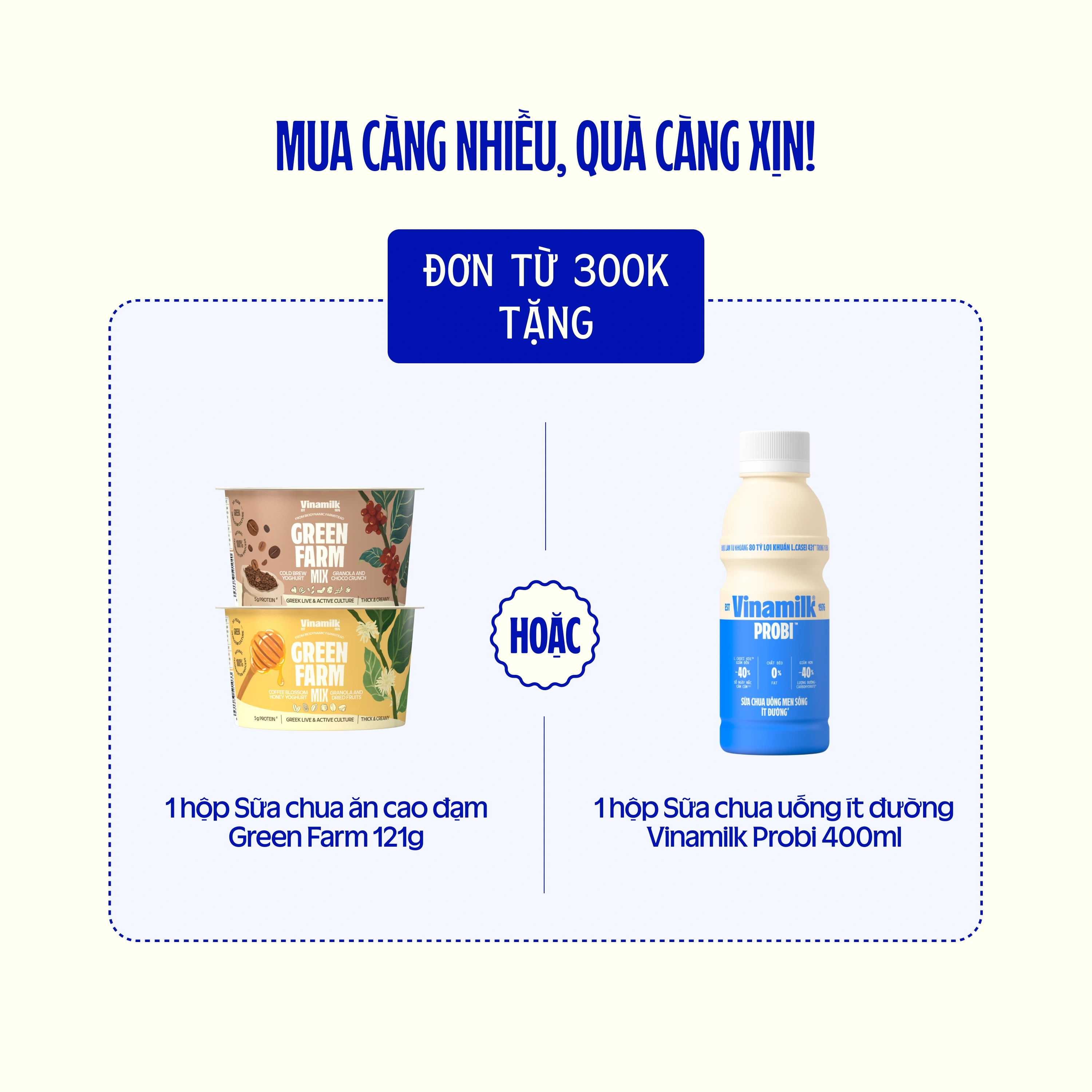Sữa chua uống thanh trùng Green Farm Ít Đường 200ml