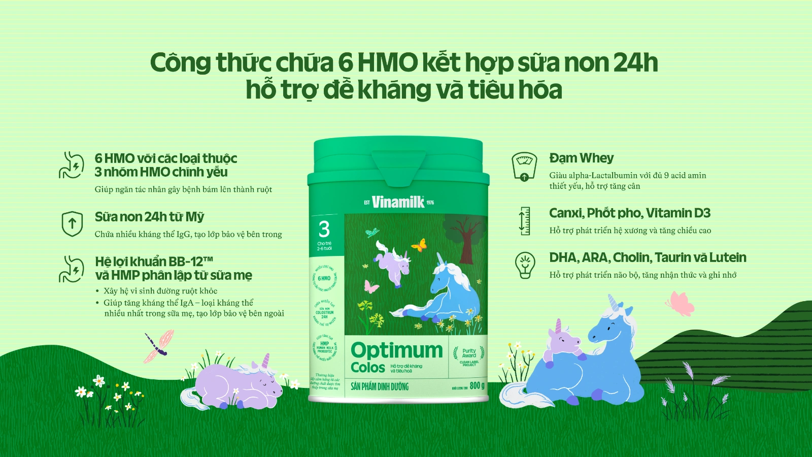 USP Sữa bột trẻ em Optimum Colos 3 cho bé từ 2 - 6 tuổi