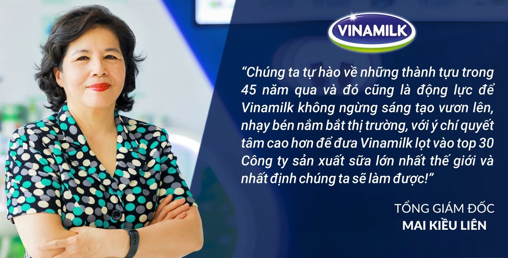 Thư Tổng giám đốc chúc mừng sinh nhật 45 năm Vinamilk 1