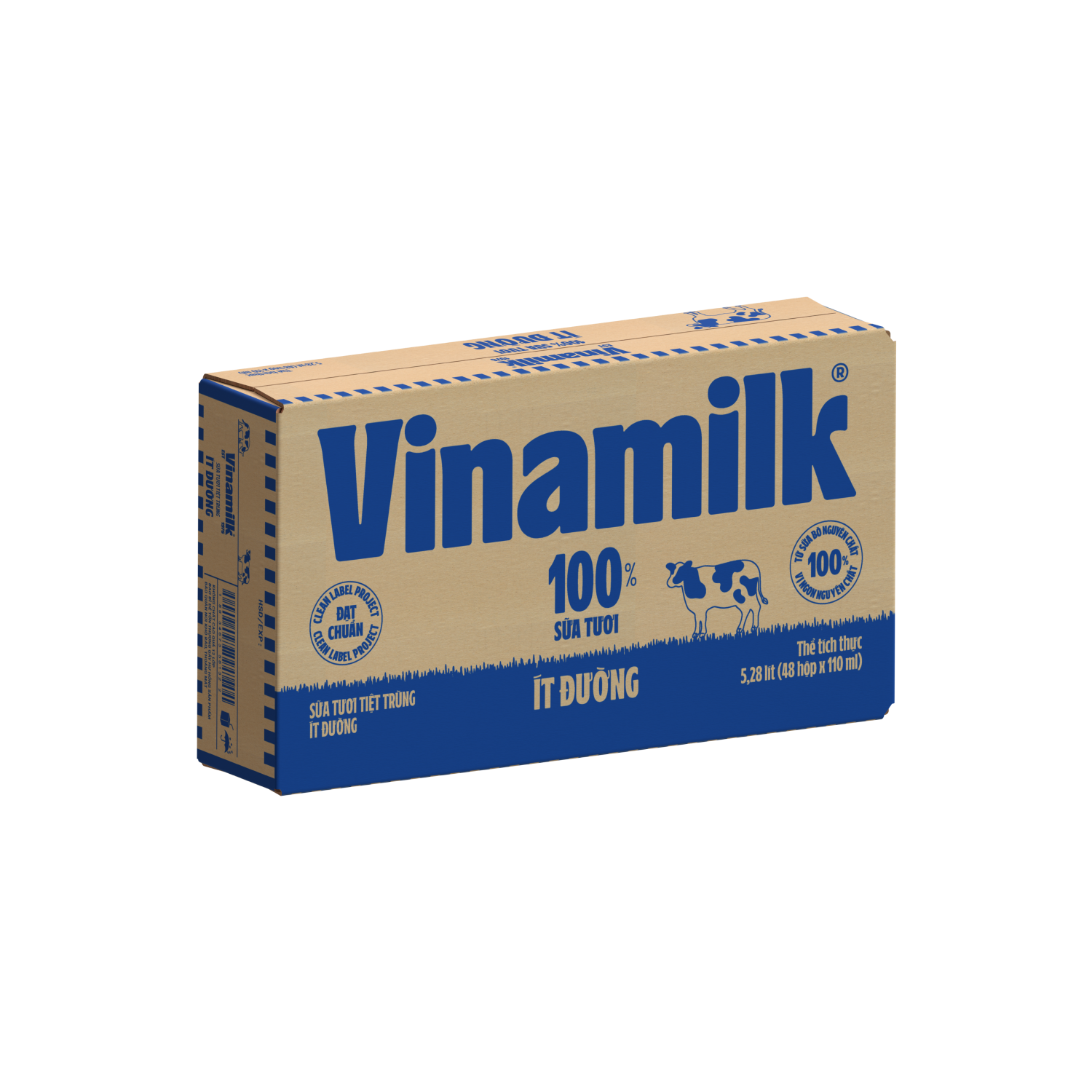 UHT Fresh Milk 100% Low sugar 110ml
