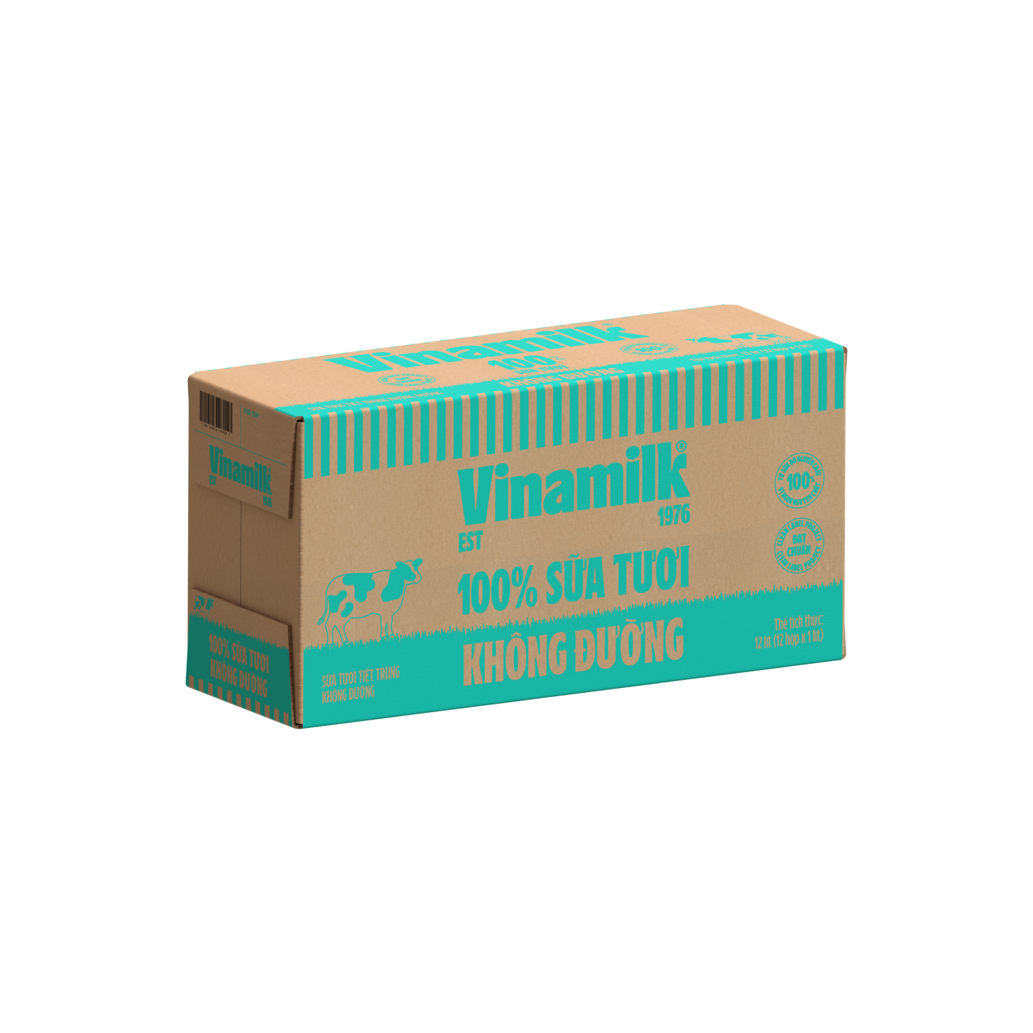 Sữa tươi tiệt trùng 100% Không đường 1L