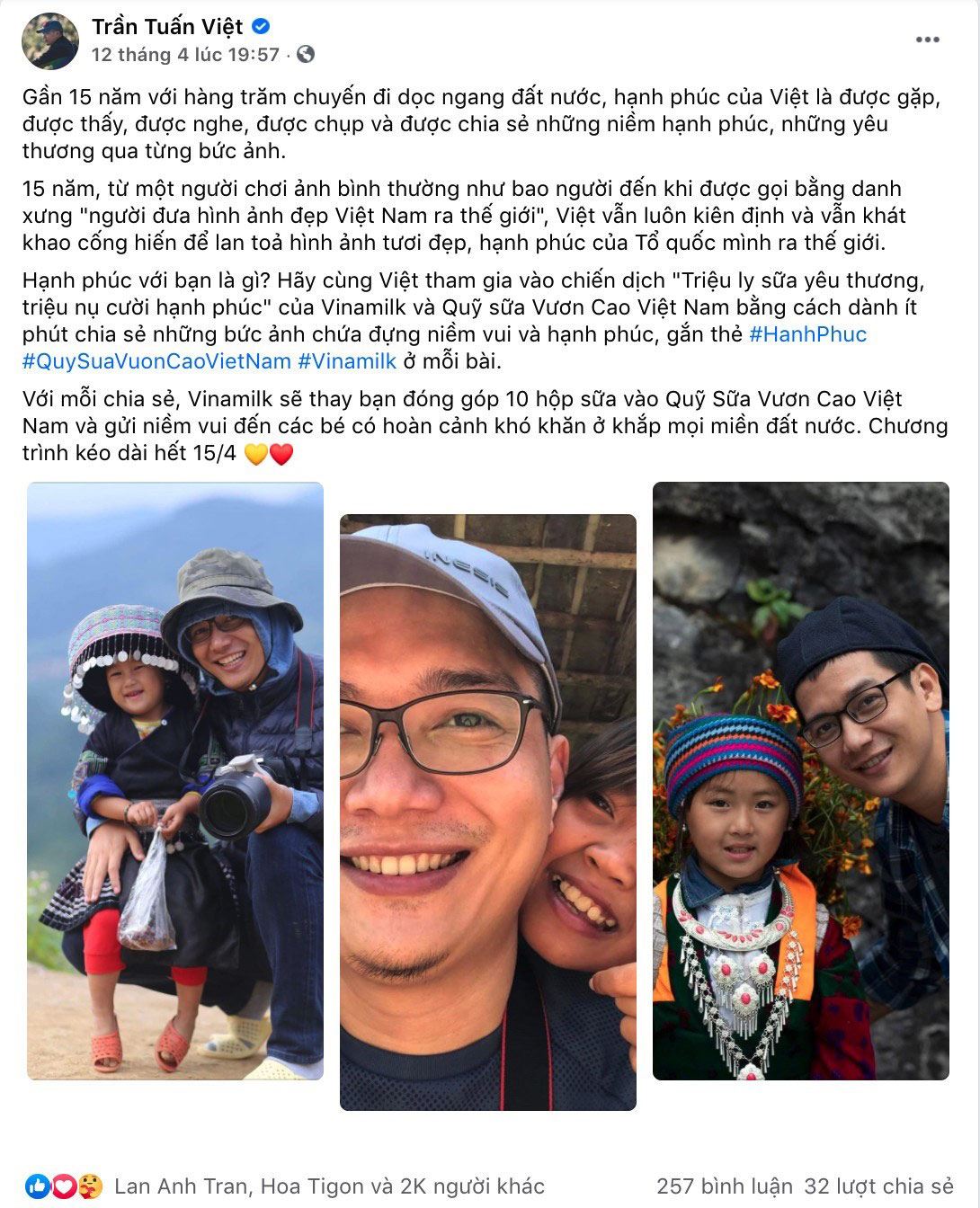 Quỹ sữa Vươn cao Việt Nam của Vinamilk khởi động năm 2021 với “31.000 ly sữa yêu thương” từ cộng đồng 2