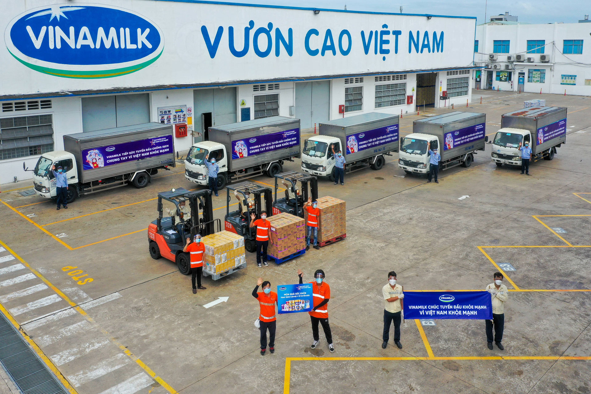 Vinamilk đẩy mạnh hành trình tiếp sức tuyến đầu trong giai đoạn cao điểm chống dịch tại 50 bệnh viện trên cả nước 1