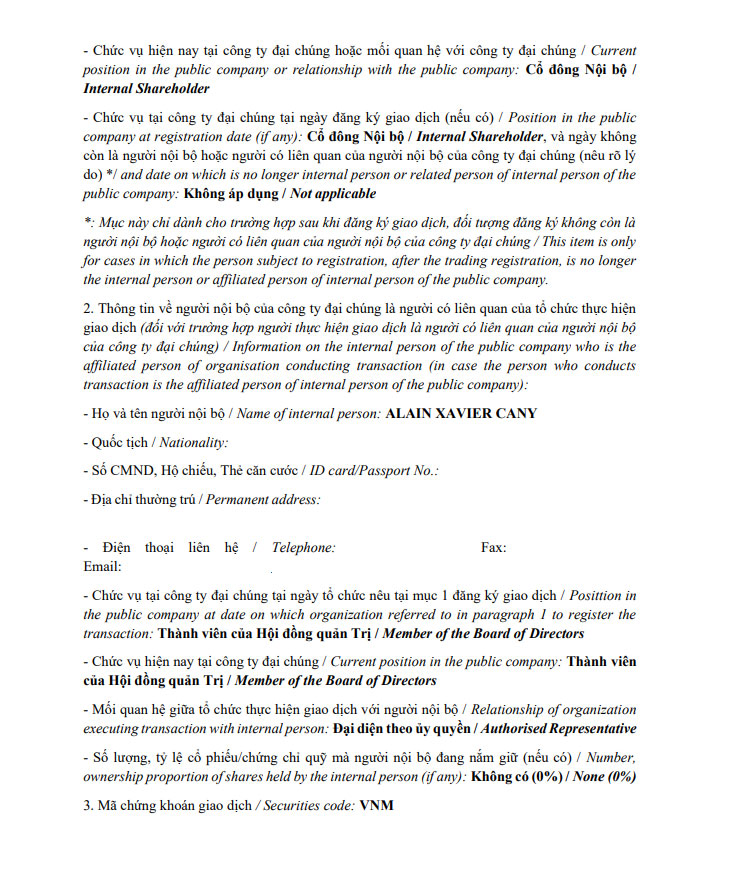 Report on results of transaction of internal person from PLATINUM VICTORY PTE. LTD. 1