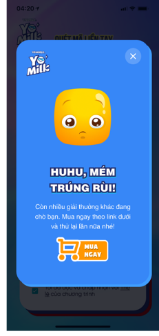 Chương trình khuyến mại Sữa chua uống tiệt trùng Yomilk: Quét mã liền tay – Trúng ngay hơn 100.000 quà hot 9