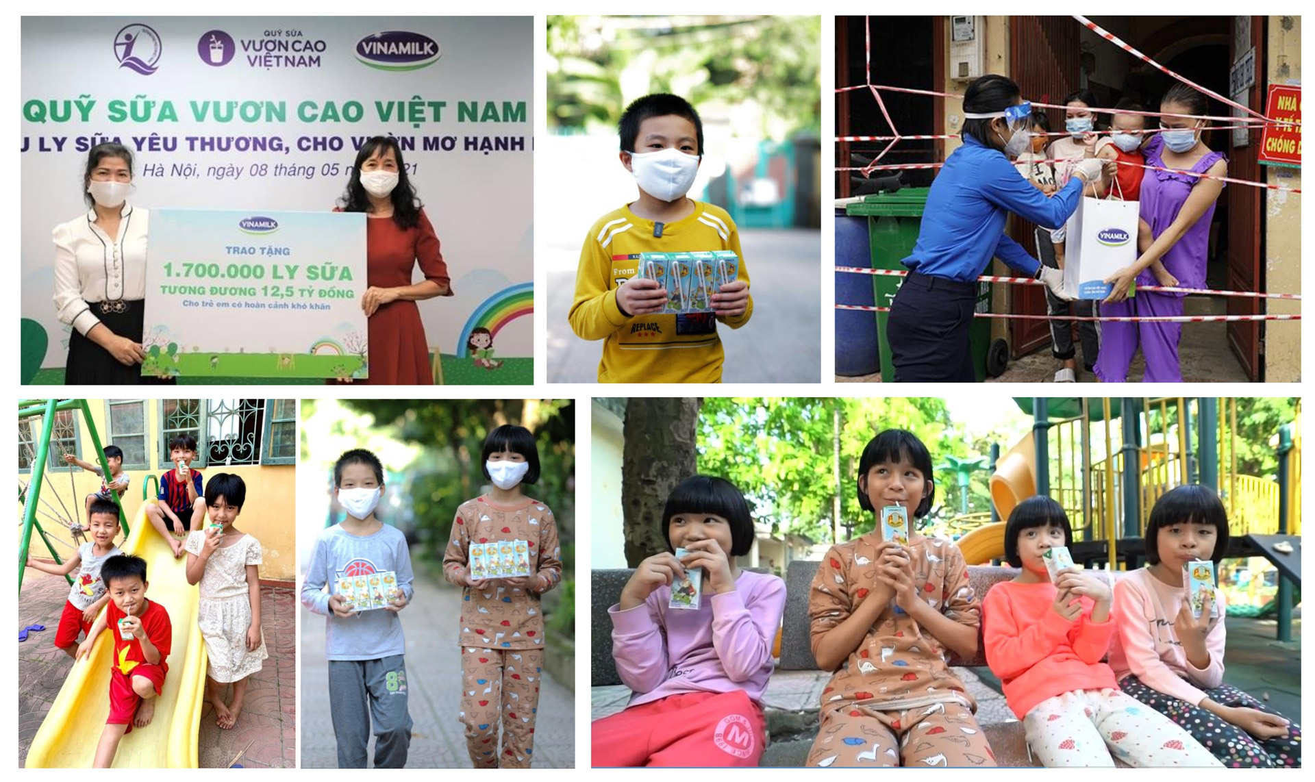 Vinamilk ủng hộ 10 tỷ đồng và góp 1 triệu ly sữa cho trẻ em có hoàn cảnh khó khăn, bị ảnh hưởng bởi dịch Covid-19 2