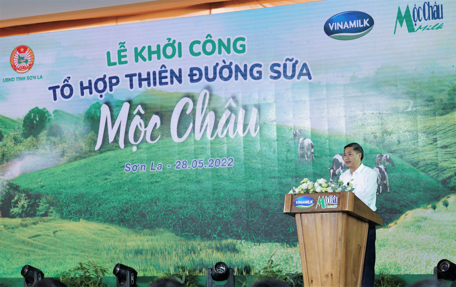 Mộc Châu milk và Vinamilk chính thức ra mắt và khởi công dự án
