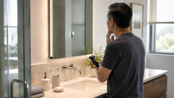 Sản phẩm máy cạo râu điện giúp bố chăm sóc cá nhân
