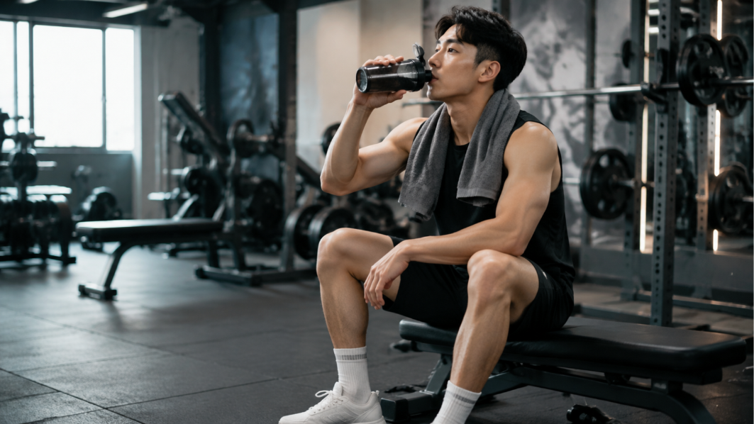 Nước uống bổ sung điện giải sau tập cùng là quà tặng phù hợp cho người tập gym