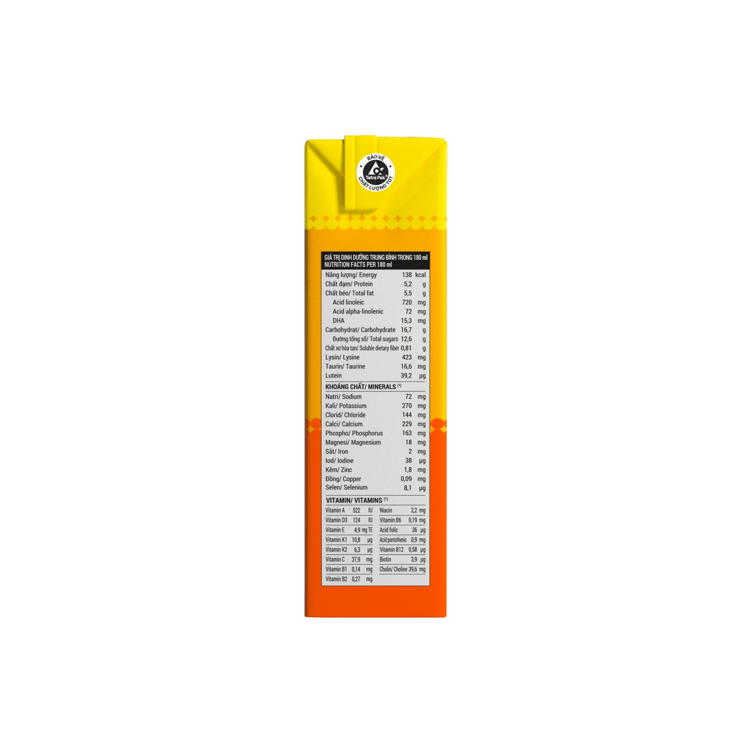 Sữa bột trẻ em pha sẵn Dielac Gold (trên 1 tuổi) 180ml